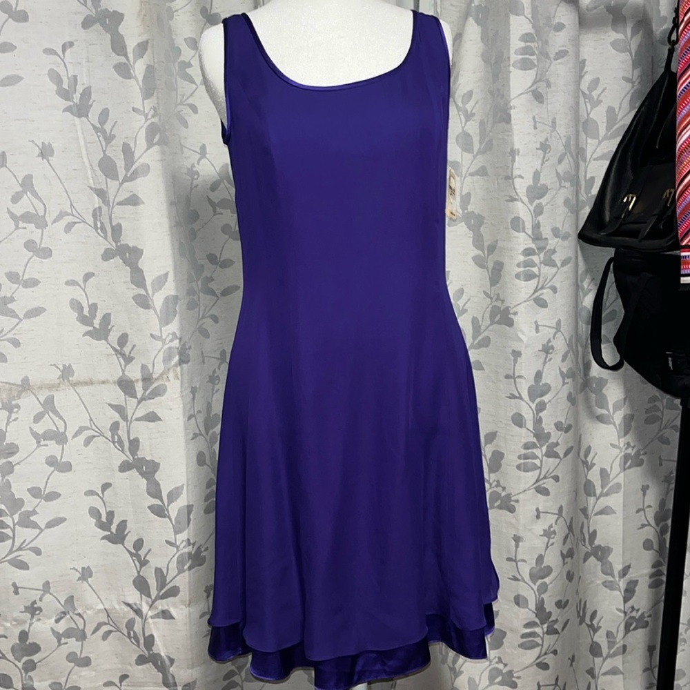 NWT Neiman Marcus Tom and Linda Platt silk slip dress! 💜MSRP $750.00 - Picture 1 of 10